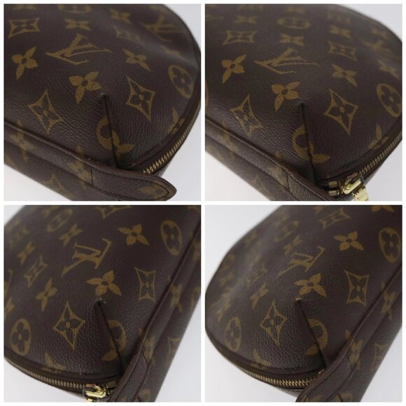 LOUIS VUITTON Monogram Trousse Demi Ronde Cosmetic Pouch M47520 LV Auth 113338 - Picture 14 of 16